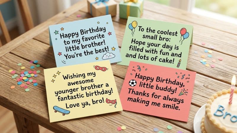 Short & Sweet Small Brother Birthday Wishes