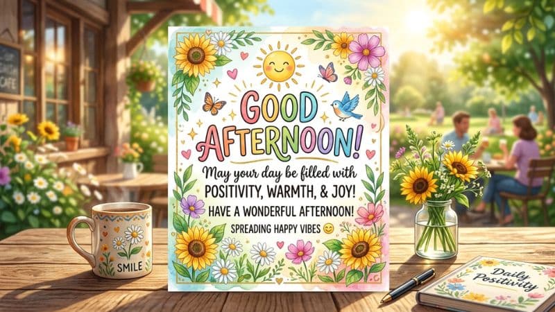 Uplifting Afternoon Greetings That Spread Positivity