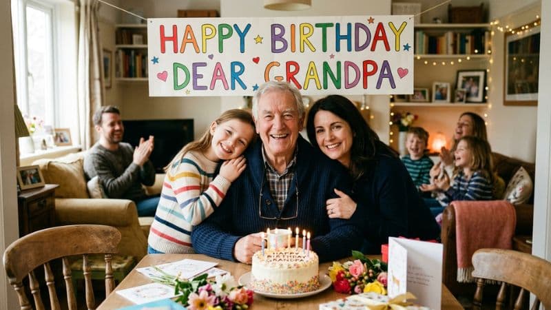 Warm & Sincere: happy birthday dear grandpa