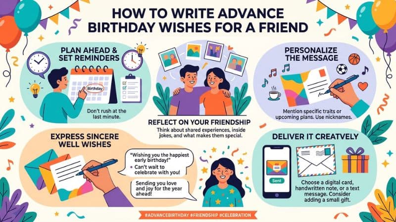 How to Write Advance Birthday Wishes for a Friend