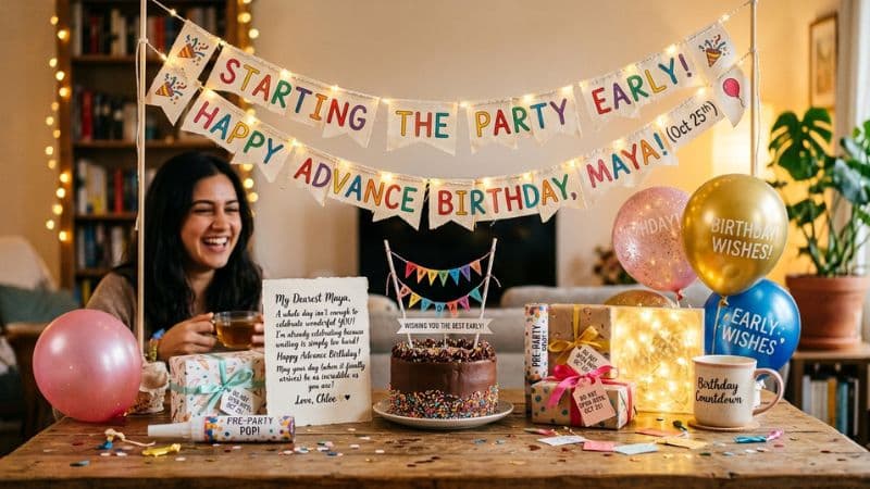 Unique and Creative Advance Birthday Wishes for Friend