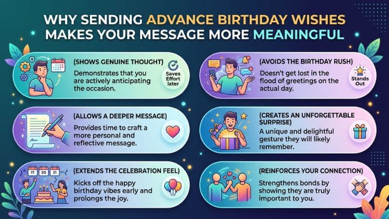 Why Sending Advance Birthday Wishes Makes Your Message More Meaningful