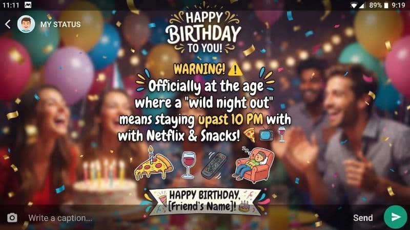 Funny Birthday Wishes WhatsApp Status