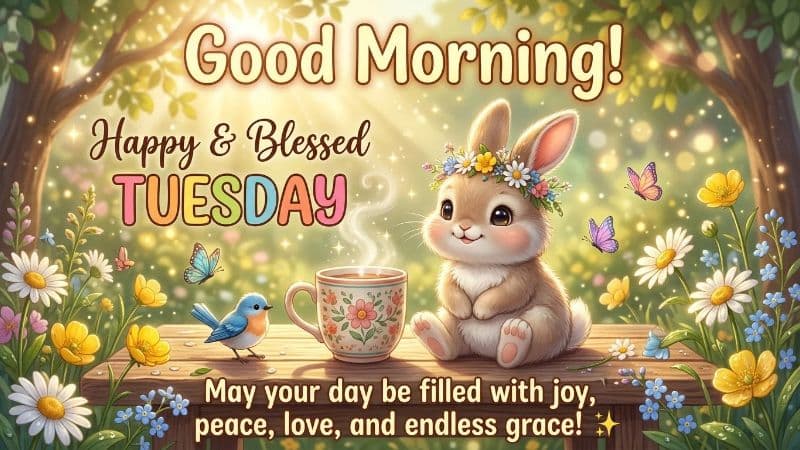 Cute Good Morning Inspirational Tuesday Blessings