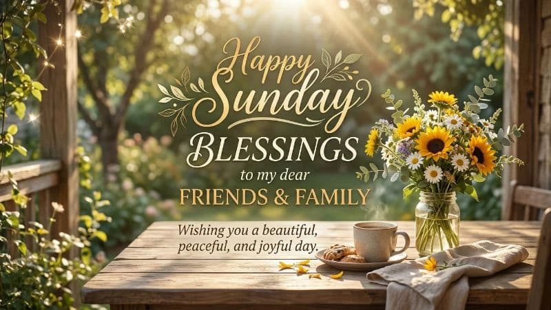 Happy Sunday Blessings for Friends & Family