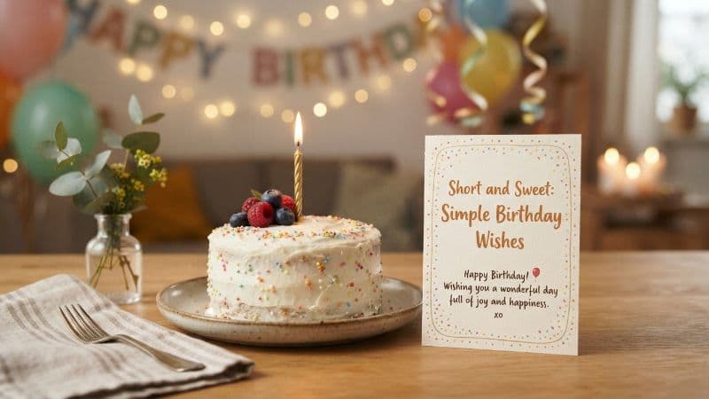 Short and Sweet: Simple Birthday Wishes