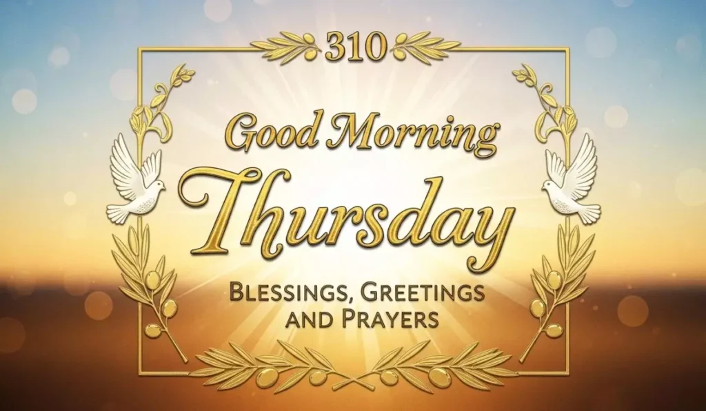 310 + Good Morning Thursday Blessings, Greetings and Prayers