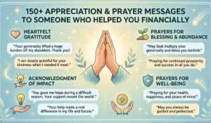 150+ Appreciation Prayer Messages to Someone Who Helped You Financially