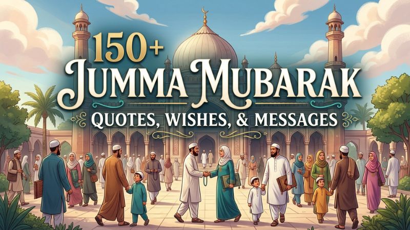 150+ Jumma Mubarak Quotes, Wishes, & Messages