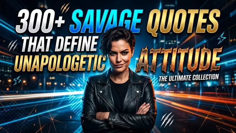 300 + Savage Quotes That Define Unapologetic Attitude