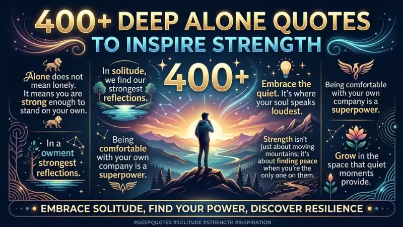 400+ Deep Alone Quotes to Inspire Strength