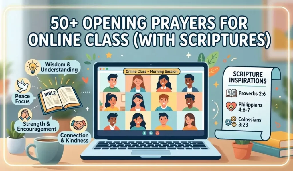 50+ Opening Prayer for Online Class with Scriptures