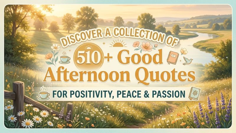 510+ Good Afternoon Quotes for Positivity, Peace & Passion