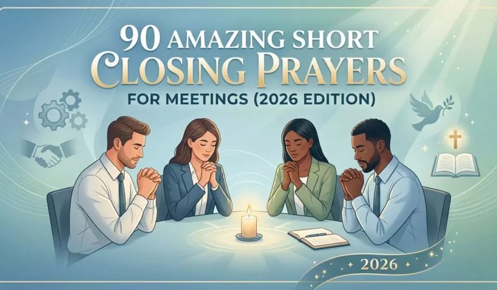 90 Amazing Short Closing Prayer for Meeting ( 2026 )