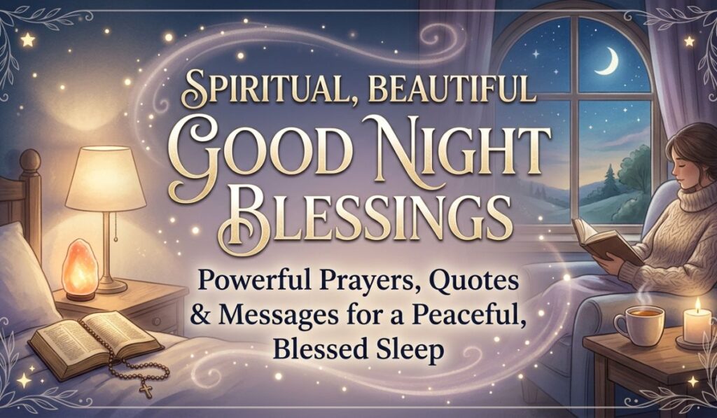 Spiritual Beautiful Good Night Blessings: Powerful Prayers, Quotes & Messages for a Peaceful, Blessed Sleep