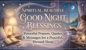 Spiritual Beautiful Good Night Blessings: Powerful Prayers, Quotes & Messages for a Peaceful, Blessed Sleep
