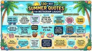 130+ Best Summer Quotes and Captions for Instagram Laughs