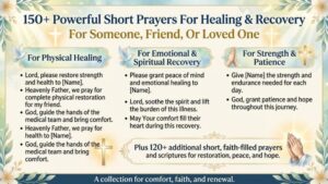150 + Powerful Short Prayers For Healing And Recovery For Someone, Friend, Or Loved One