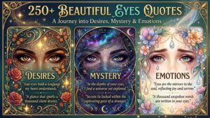 250+ Beautiful Eyes Quotes About Desires, Mystery & Emotions