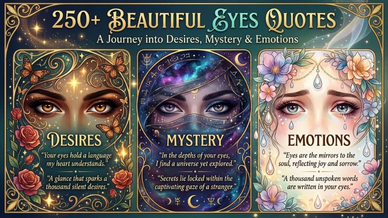 250+ Beautiful Eyes Quotes About Desires, Mystery & Emotions