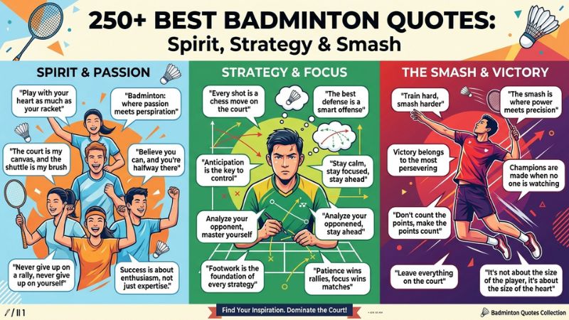 250+ Best Badminton Quotes About Spirit, Strategy & Smash