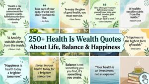 250 + Health Is Wealth Quotes About Life, Balance & Happiness