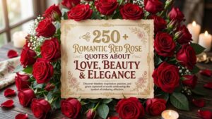 250 + Romantic Red Rose Quotes About Love, Beauty & Elegance