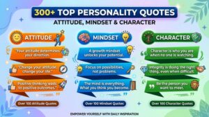 300 + Top Personality Quotes About Attitude, Mindset & Character
