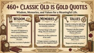 460 + Classic Old Is Gold Quotes for Wisdom, Memories & Values