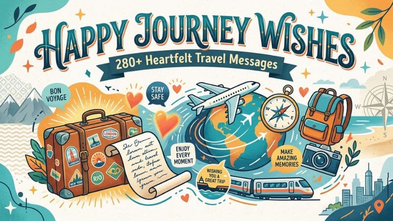 Happy Journey Wishes: 280+ Heartfelt Travel Messages