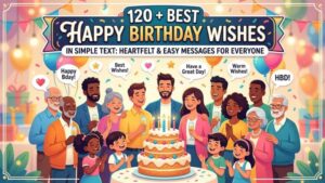 120 + Best Happy Birthday Wishes in Simple Text: Heartfelt & Easy Messages for Everyone