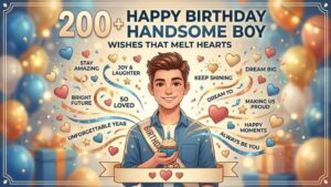 200 + Happy Birthday Handsome Boy Wishes That Melt Hearts