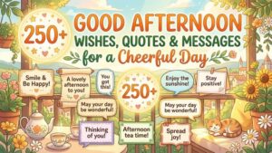 250+ Good Afternoon Wishes, Quotes & Messages for a Cheerful Day