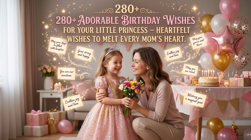 280+ Adorable Birthday Wishes for Your Little Princess – Heartfelt Wishes to Melt Every Mom's Heart