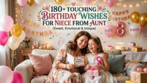 180+ Touching Birthday Wishes for Niece from Aunt (Sweet, Emotional & Unique)