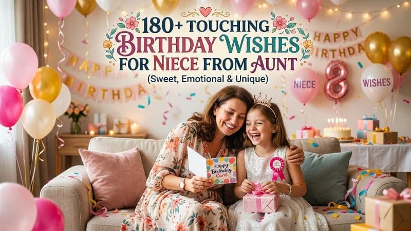 180+ Touching Birthday Wishes for Niece from Aunt (Sweet, Emotional & Unique)