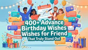 400+ Advance Birthday Wishes for Friend That Truly Stand Out