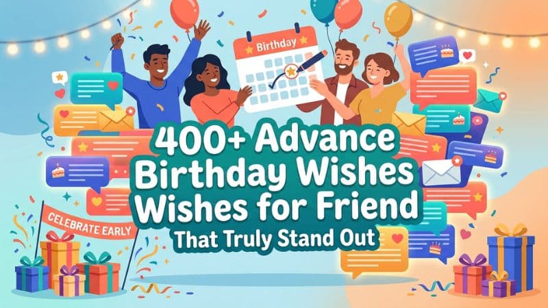 400+ Advance Birthday Wishes for Friend That Truly Stand Out