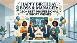 Happy Birthday Boss & Manager: 250+ Best Professional & Short Wishes