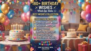 180+ Birthday Wishes WhatsApp Status (Best Wishes Collection)