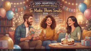 200+ Heartfelt Belated Birthday Wishes to Make Them Smile 2026