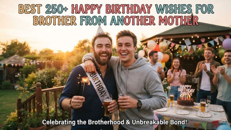 Best 250+ Happy Birthday Wishes for Brother from Another Mother